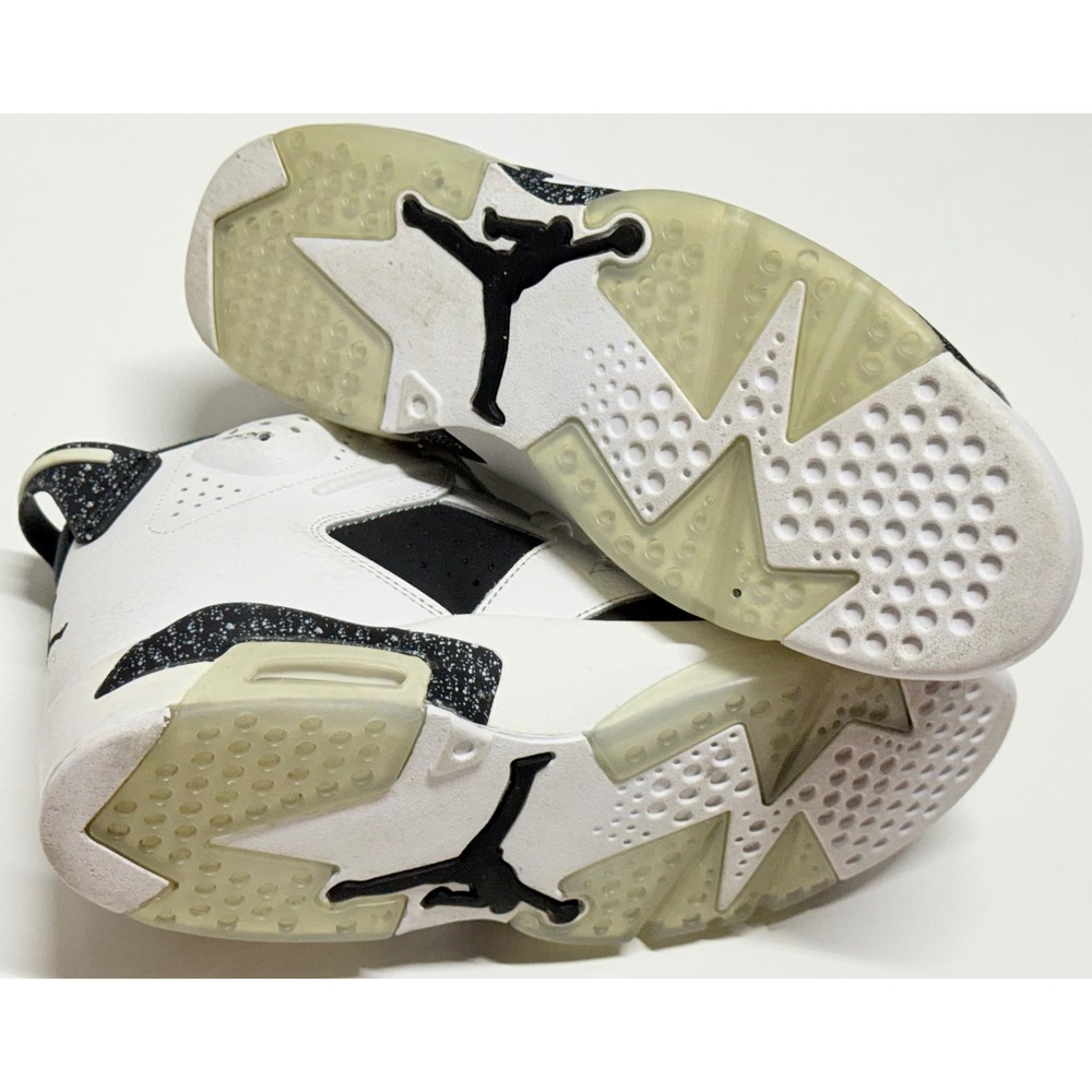 Air Jordan 6 Retro Oreo White Black Speckled Sneakers Mens Size 10 - Picture 5 of 7
